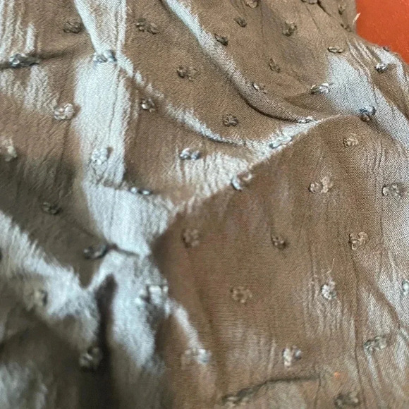 LOFT Petite XSP Clip-Dot Romper – Teal | Ruffle Sleeve, Belted, Lined - Picture 8 of 9